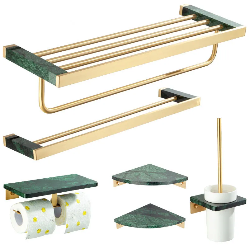 Bathroom Accessories Set, Corner Shelf ,Towel Rack,Paper Holder,Towel Bar,Towel Hanger Marble and Brass Bathroom Hardware
Bathroom Accessories Set, Corner Shelf ,Towel Rack,Paper Holder,Towel Bar,Towel Hanger Marble and Brass Bathroom Hardware