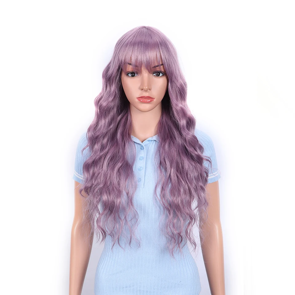 TOP MODEL Pink Cosplay Synthetic Wigs Long Water Wave Blonde Wig with Bangs for Women Daily Wig High Temperature Fiber Hair
TOP MODEL Pink Cosplay Synthetic Wigs Long Water Wave Blonde Wig with Bangs for Women Daily Wig High Temperature Fiber Hair