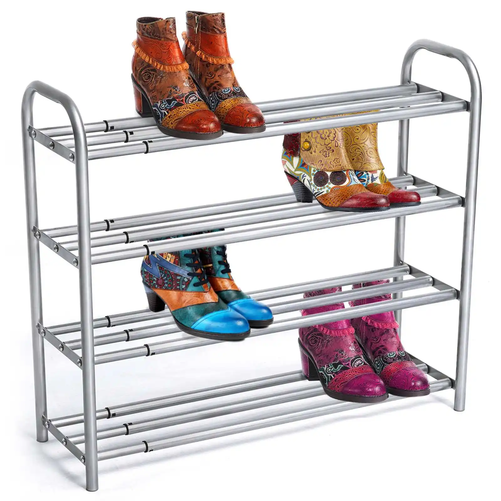 Extend 106cm Shoe Rack Metal Shoe Shelf Footwear Shoe Rack Living Room Space Saving Shoe Organizer Stand Holder Black Shoe Shelf
Extend 106cm Shoe Rack Metal Shoe Shelf Footwear Shoe Rack Living Room Space Saving Shoe Organizer Stand Holder Black Shoe Shelf