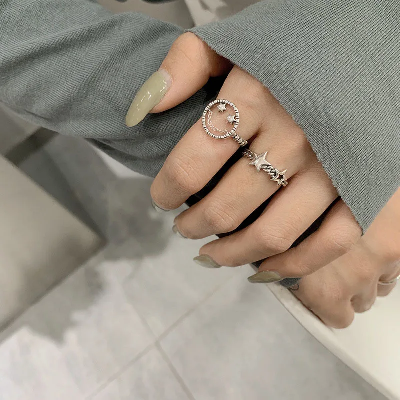 FMILY Minimalist Hollow Smile Face Ring S925 Sterling Silver Fashion Temperament Star Hip Hop Jewelry for Girlfriend Gifts
FMILY Minimalist Hollow Smile Face Ring S925 Sterling Silver Fashion Temperament Star Hip Hop Jewelry for Girlfriend Gifts
