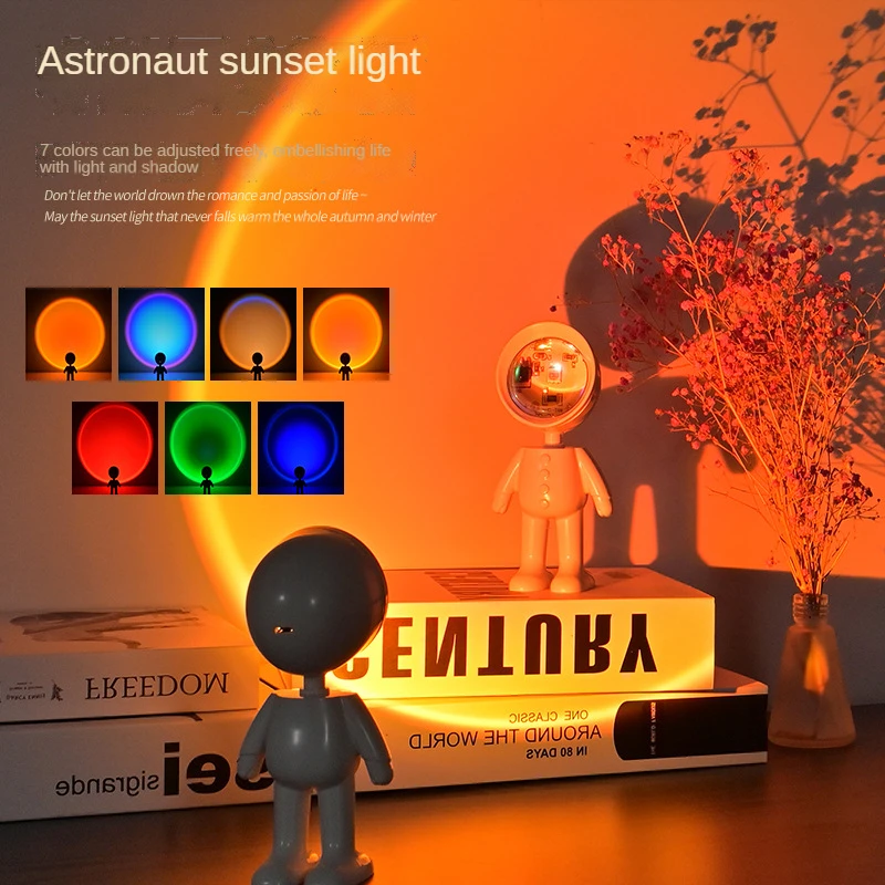 Kawaii астронавт закат проектор лампа комната окружающая фотография для девочек вечевечерние проекция спальни бар украшение
Kawaii астронавт закат проектор лампа комната окружающая фотография для девочек вечевечерние проекция спальни бар украшение