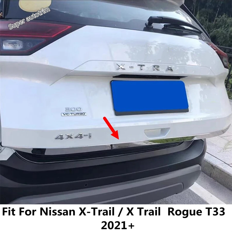 Rear Door Trunk Tailgate Strip Molding Cover Trim For Nissan X-Trail / X Trail Rogue T33 2021 - 2023 Stainless Steel Accessories
Rear Door Trunk Tailgate Strip Molding Cover Trim For Nissan X-Trail / X Trail Rogue T33 2021 - 2023 Stainless Steel Accessories