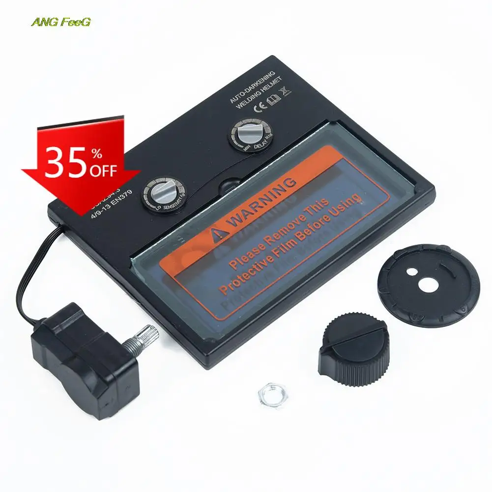 Solar Auto Darkening Filter Welding Helmet Lens Eyes Welder Cap Goggles Din9-13 Dark for Welding Machine/Plasma Cutting Tool
Solar Auto Darkening Filter Welding Helmet Lens Eyes Welder Cap Goggles Din9-13 Dark for Welding Machine/Plasma Cutting Tool