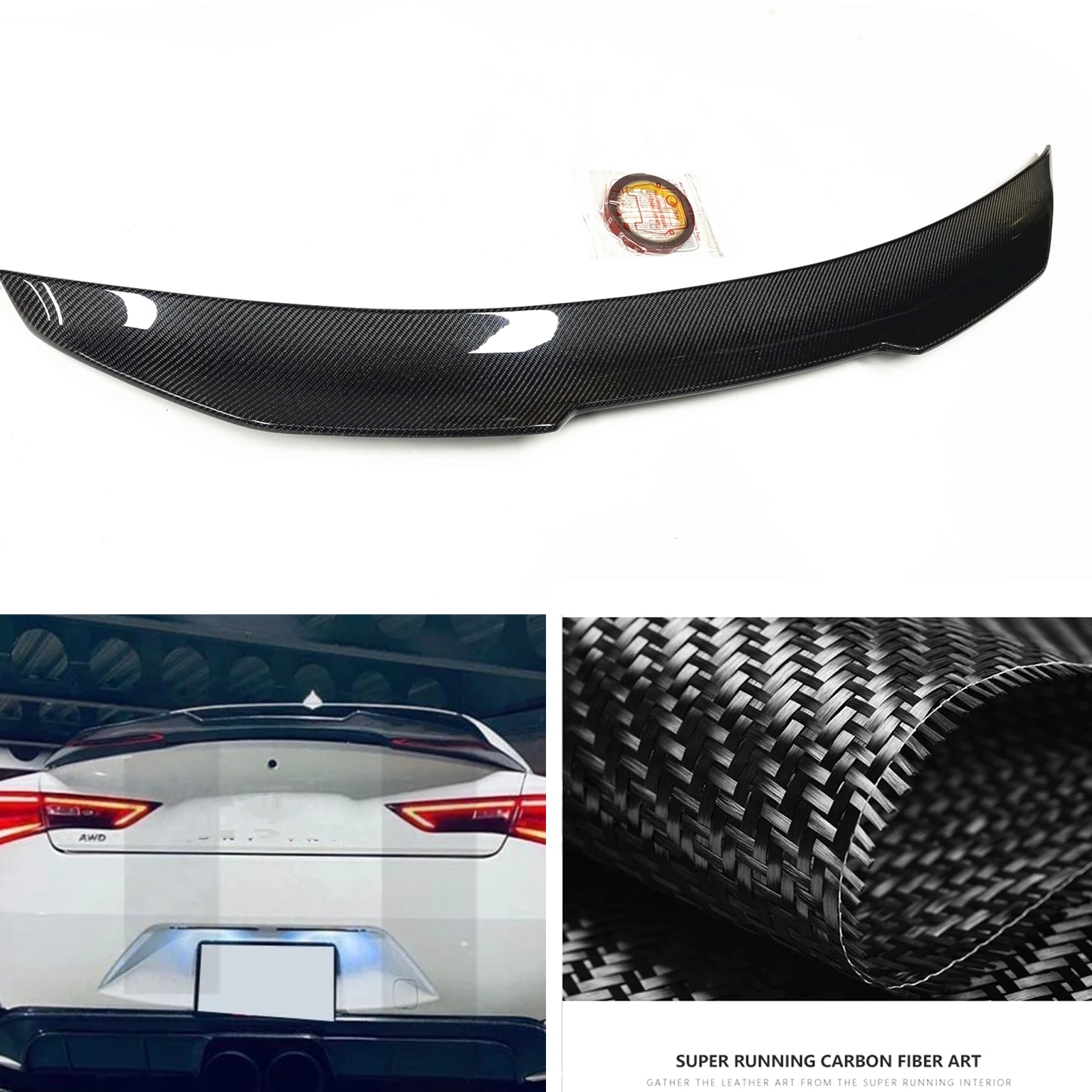 Car Rear Trunk Lid Spoiler Lip Wing Tailgate Trim Splitter Carbon Fiber For Infiniti Q60 2017-2021 PSM Style
Car Rear Trunk Lid Spoiler Lip Wing Tailgate Trim Splitter Carbon Fiber For Infiniti Q60 2017-2021 PSM Style