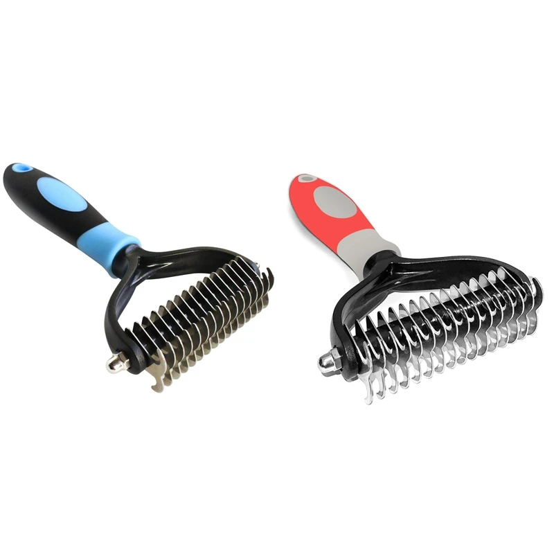 Pet Deshedding Brush 2 Sided Dematting Dog Comb Cat Brush Rake Puppy Grooming Tools Undercoat Shedding Flying Hair
Pet Deshedding Brush 2 Sided Dematting Dog Comb Cat Brush Rake Puppy Grooming Tools Undercoat Shedding Flying Hair