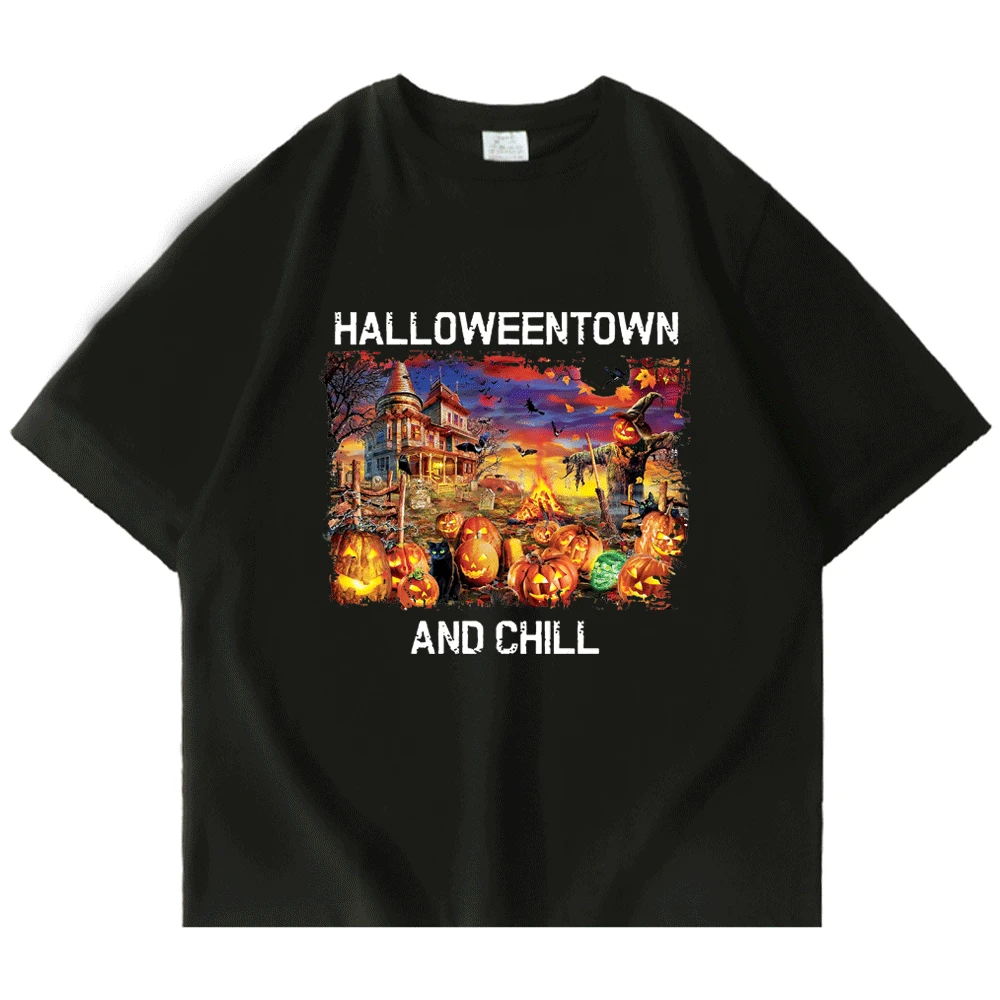 Halloweentown and Chill T-Shirt for Men Women Fashion Retro Happy Halloween Tees Short Sleeves Couple 100% Cotton T Shirt Tops
Halloweentown and Chill T-Shirt for Men Women Fashion Retro Happy Halloween Tees Short Sleeves Couple 100% Cotton T Shirt Tops