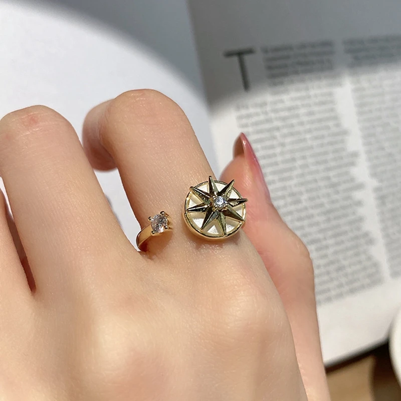 Trendy Fidget Anxiety Rings for Man Women Star Design Spinner Ring Open Cuff Adjustable Rotatable Rings for Relieving Stress
Trendy Fidget Anxiety Rings for Man Women Star Design Spinner Ring Open Cuff Adjustable Rotatable Rings for Relieving Stress