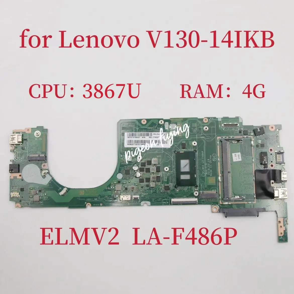 ELMV2 телефон, материнская плата для Lenovo, материнская плата для ноутбука с процессором 3867U, ОЗУ 4 Гб, FRU:5B20U39471, тест ОК
ELMV2 телефон, материнская плата для Lenovo, материнская плата для ноутбука с процессором 3867U, ОЗУ 4 Гб, FRU:5B20U39471, тест ОК