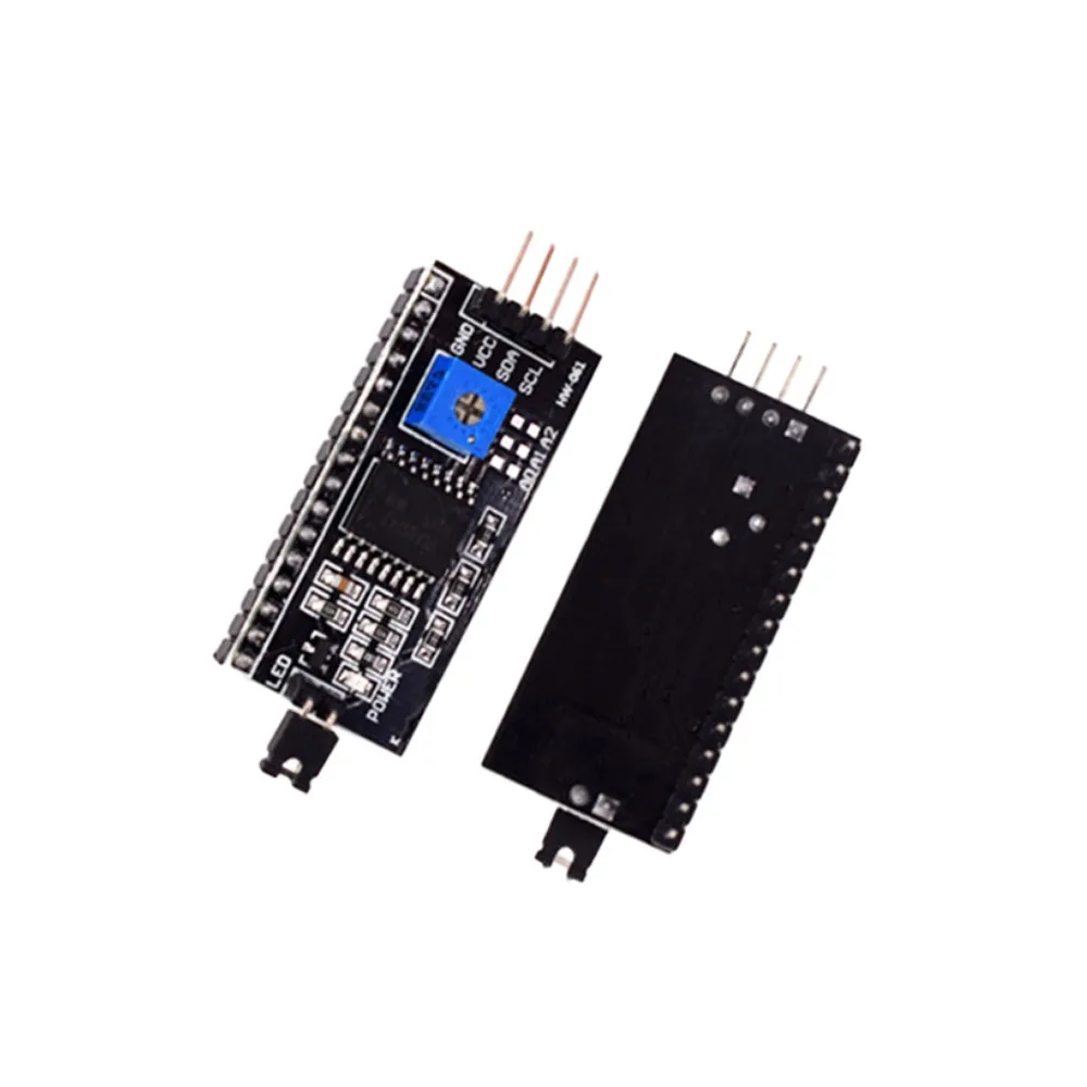 

2 шт., 3-6 в, плата адаптера IIC I2C TWI последовательный интерфейс SPI LCD2004 LCD1602, модуль преобразователя ЖК-дисплея PCF8574 для Arduino