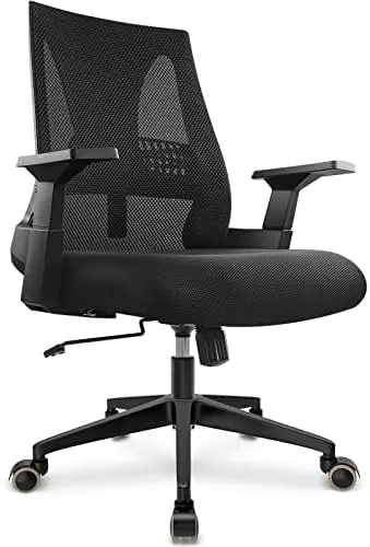 

and Tall Office Chair 400lbs - Ergonomic Office Chair Computer Desk Chair Breathable Mesh for Big People - Mid Back Comfortable