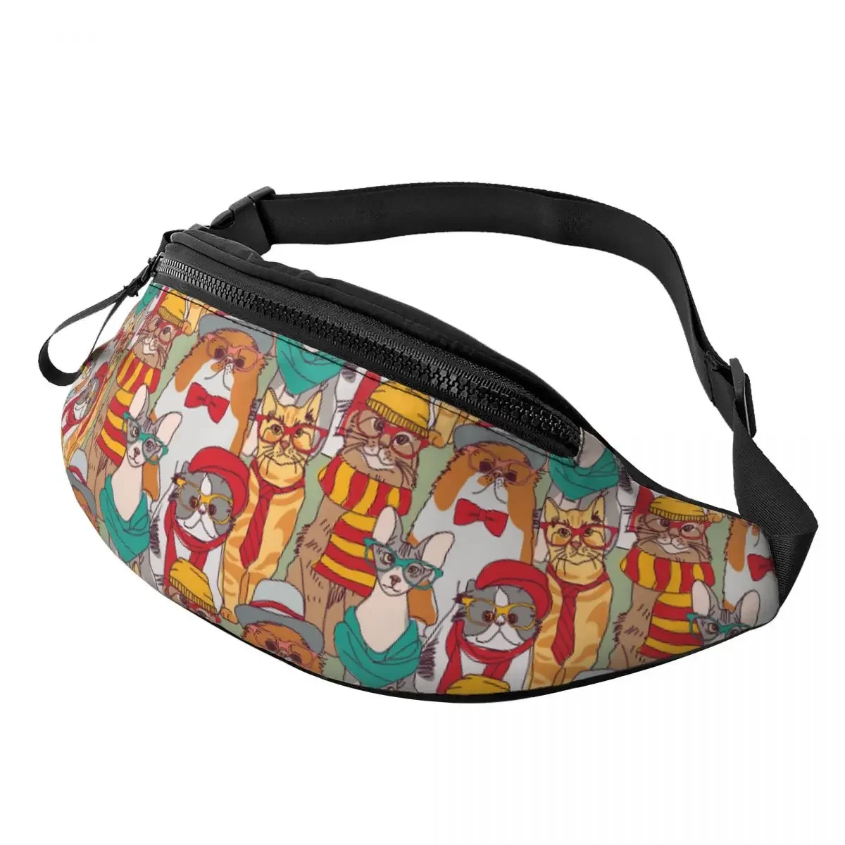Fashion Fashion Hipster Cats Group Fanny Pack Women Men Cute Cartoon Kitten Crossbody Waist Bag for Traveling Phone Money Pouch
Fashion Fashion Hipster Cats Group Fanny Pack Women Men Cute Cartoon Kitten Crossbody Waist Bag for Traveling Phone Money Pouch