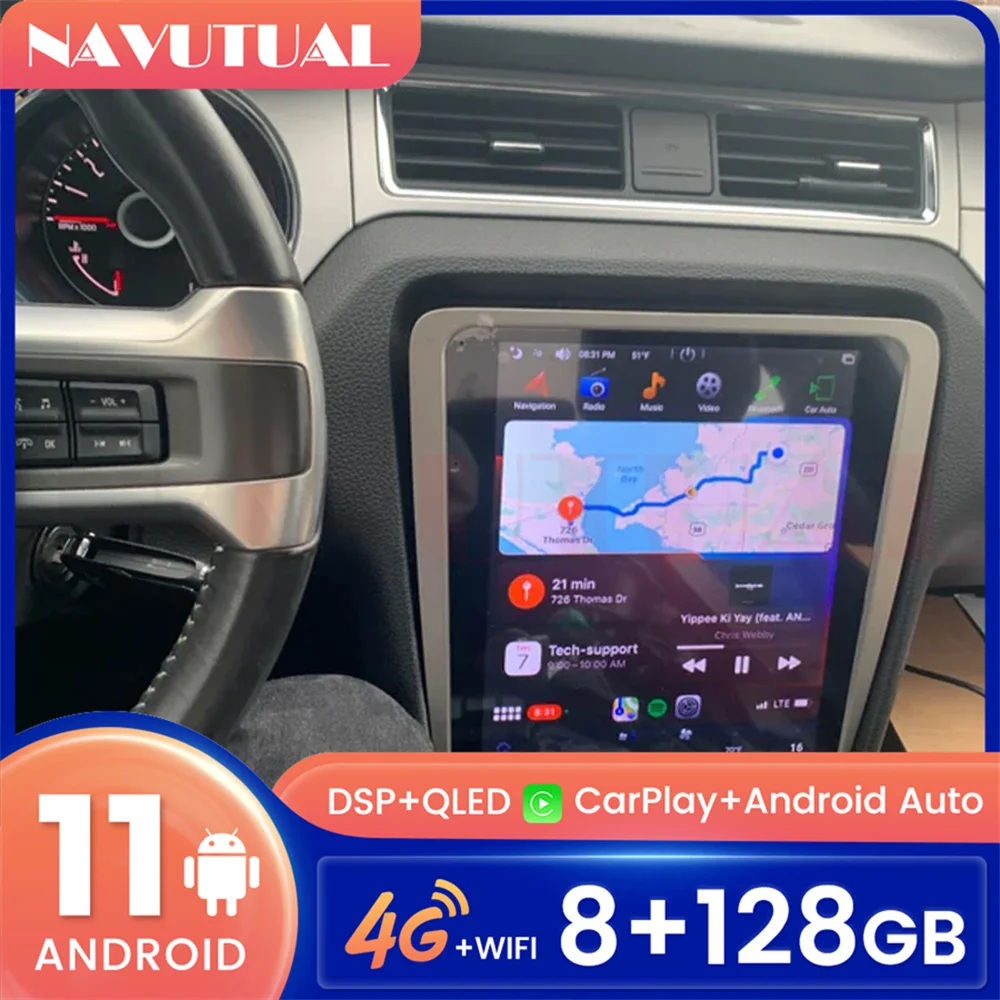 12.1" Tesla Styel Car DVD Player Android11 Radio For Ford Mustang 2013-2019 Car Multimedia AutoRadio Car Stereo TPMS USB WiFi 4G
12.1" Tesla Styel Car DVD Player Android11 Radio For Ford Mustang 2013-2019 Car Multimedia AutoRadio Car Stereo TPMS USB WiFi 4G