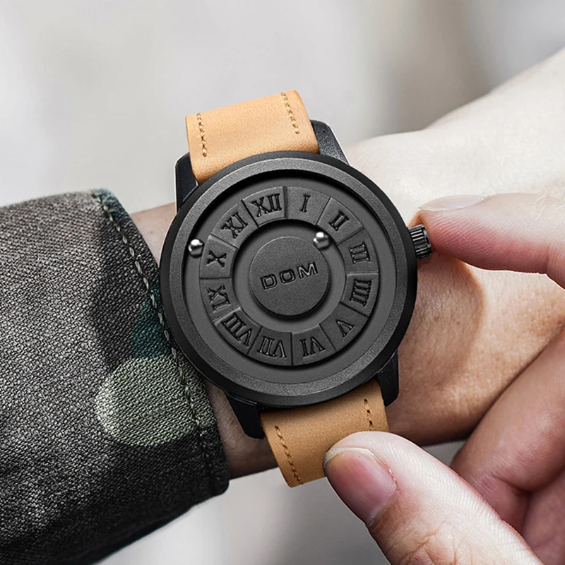 DOM Trend Concept новые индивидуальные мужские часы креативная прокрутка указатель