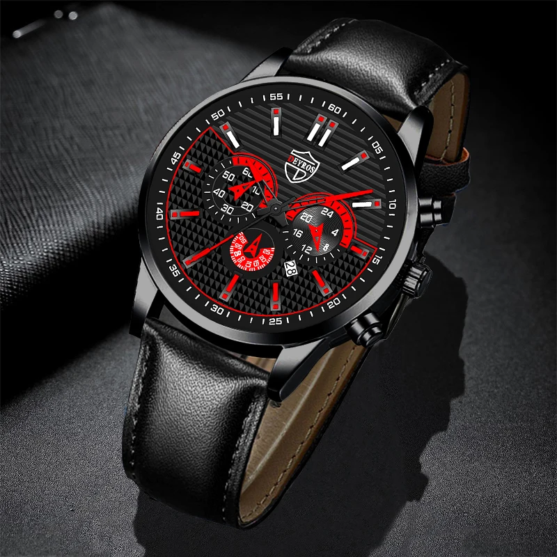 Brand Men's Business Leather Quartz Wrist Watch Fashion Luxury Men Sports Watches 2022 Calendar Date Clock relogio masculino
Brand Men's Business Leather Quartz Wrist Watch Fashion Luxury Men Sports Watches 2022 Calendar Date Clock relogio masculino