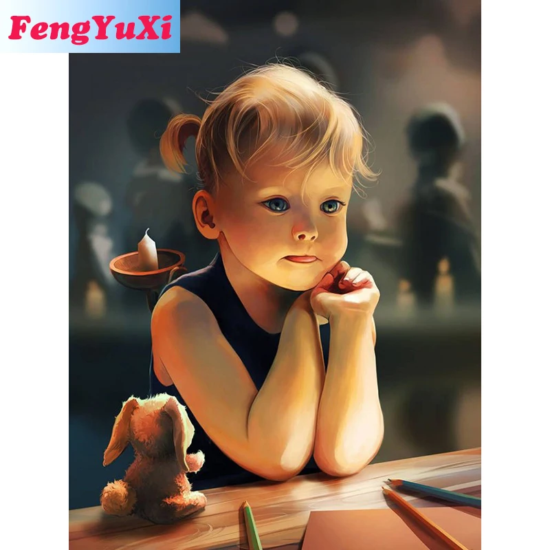 5D Сделай Сам, квадратная/круглая алмазная живопись, вышивка крестиком, милая маленькая девочка, бриллиантовая вышивка, подарок
5D Сделай Сам, квадратная/круглая алмазная живопись, вышивка крестиком, милая маленькая девочка, бриллиантовая вышивка, подарок