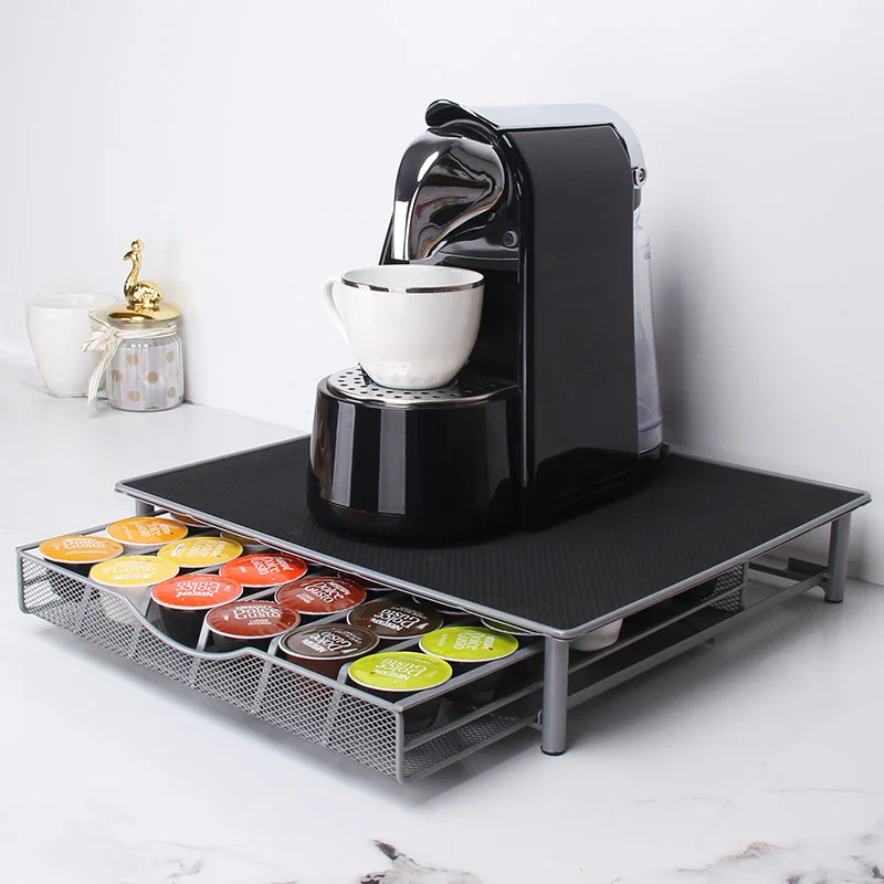 Coffee Capsule Holder Black Coffee Rack Drawer Shelf Storage Rack with Sliding Drawer Coffee Holder Organizer Cafe Supplies
Coffee Capsule Holder Black Coffee Rack Drawer Shelf Storage Rack with Sliding Drawer Coffee Holder Organizer Cafe Supplies
