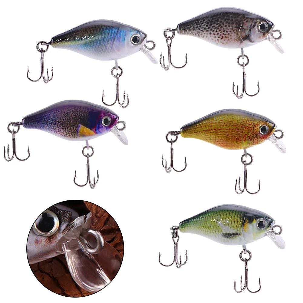 1pc 4.5cm 4.2g Minnow Fishing Lure Hook Bass Crankbait Lures Fishhook Wobbler 3D Luminous Eyes Artificial Bait Fish Tackle Tools
1pc 4.5cm 4.2g Minnow Fishing Lure Hook Bass Crankbait Lures Fishhook Wobbler 3D Luminous Eyes Artificial Bait Fish Tackle Tools