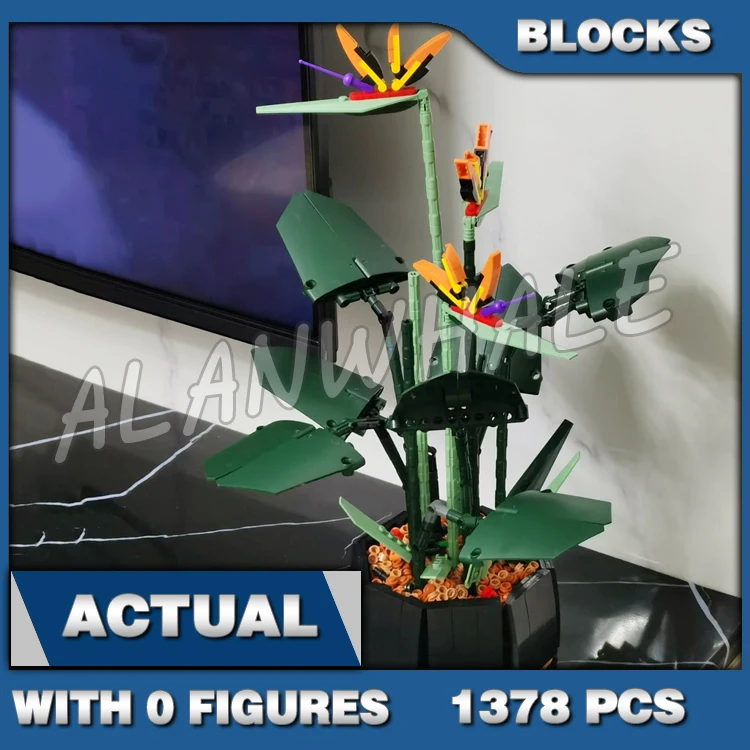 1378pcs Creative Expert Bird of Paradise Flower Bouquet Botanical Collection T5008 Building Blocks Toys Compatible With Model
1378pcs Creative Expert Bird of Paradise Flower Bouquet Botanical Collection T5008 Building Blocks Toys Compatible With Model