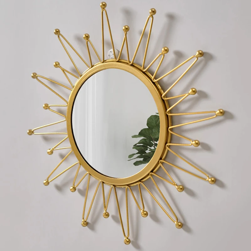 Luxury Vintage Decorative Mirrors Aesthetic Bathroom Gold Hanging Design Mirrors Round Salon Specchio Da Parete Home Decorations 
Luxury Vintage Decorative Mirrors Aesthetic Bathroom Gold Hanging Design Mirrors Round Salon Specchio Da Parete Home Decorations