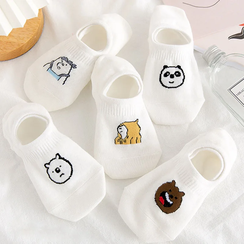 Новые белые женские носки с героями мультфильмов, летние дышащие ультратонкие невидимые короткие носки
Новые белые женские носки с героями мультфильмов, летние дышащие ультратонкие невидимые короткие носки