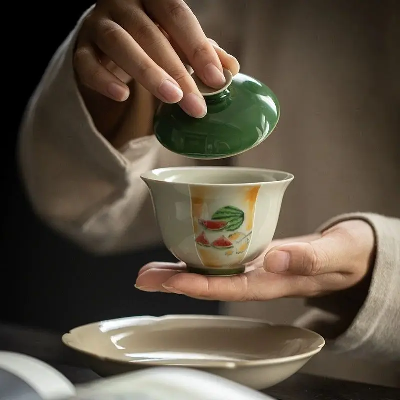 Jingdezhen Chinese Tea Cup Gaiwan Tea Set Celadon Porcelain Bowl Mug Ceramic Teaware Kitchen Dining Bar Home Garden
Jingdezhen Chinese Tea Cup Gaiwan Tea Set Celadon Porcelain Bowl Mug Ceramic Teaware Kitchen Dining Bar Home Garden
