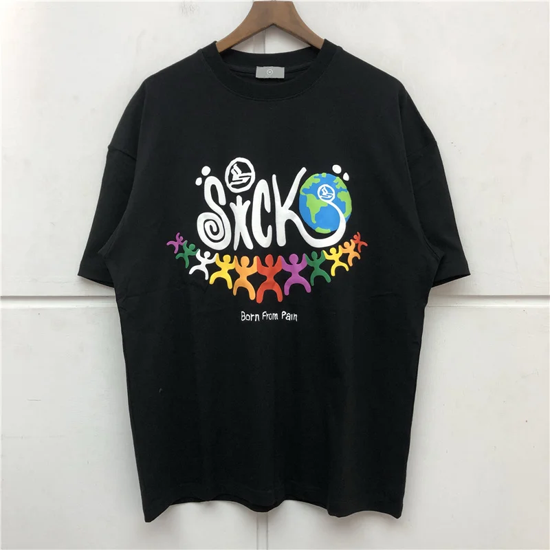 2022ss Summer Style Tops Tee Puff Print Sicko Globe T shirt Heavy Fabric T-shirt Men Women Best Quality Tees
2022ss Summer Style Tops Tee Puff Print Sicko Globe T shirt Heavy Fabric T-shirt Men Women Best Quality Tees