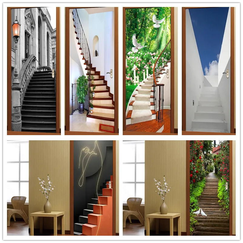 self-adhesive stairs door sticker Papel de parede pigeon trees flowers sky home decoration wall mural porch wallpaper poster
self-adhesive stairs door sticker Papel de parede pigeon trees flowers sky home decoration wall mural porch wallpaper poster