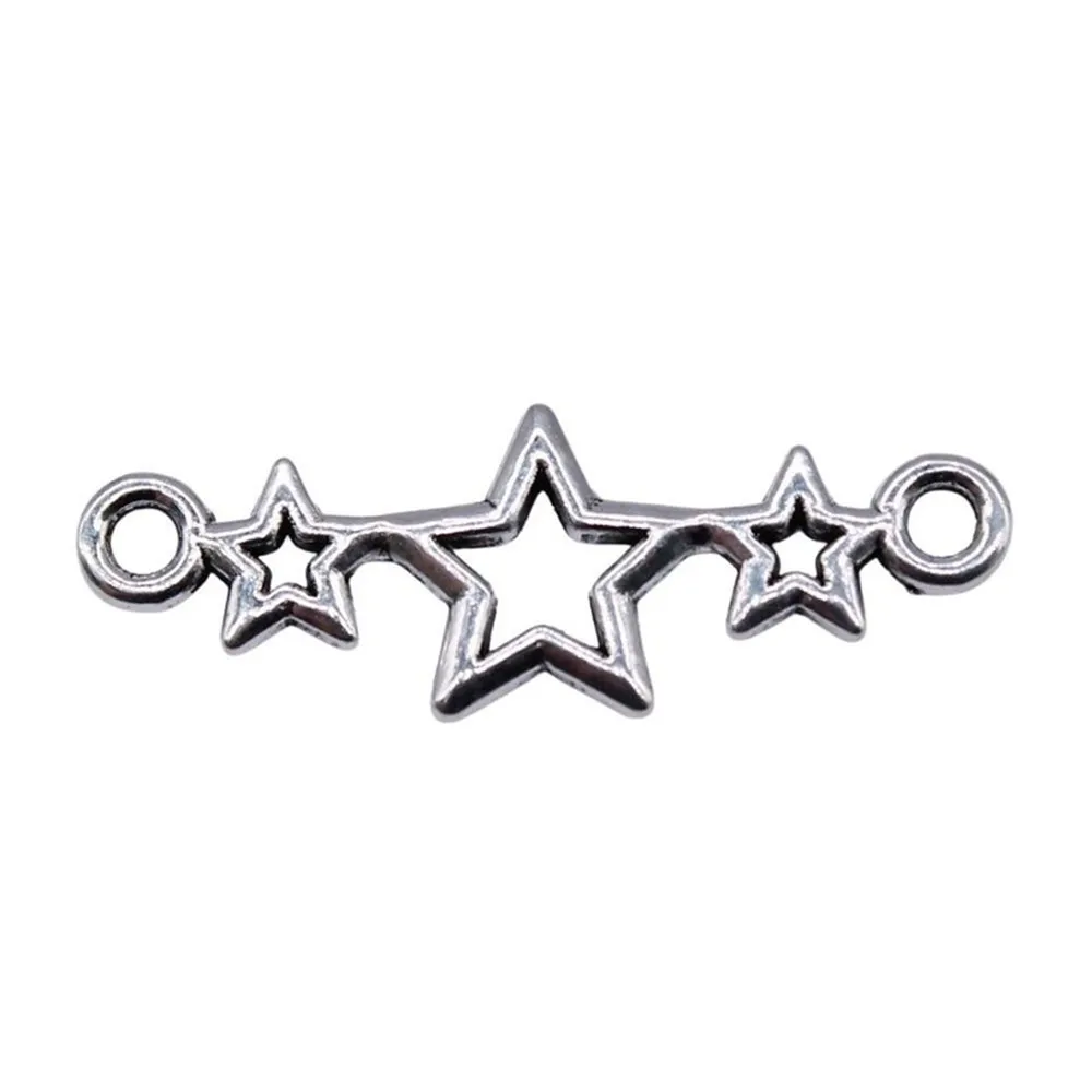 20Pcs Silver Multiple Star Connector Charms shooting star pendant Silver Tone stars Charms DIY Necklace jewelry 25x9mm
20Pcs Silver Multiple Star Connector Charms shooting star pendant Silver Tone stars Charms DIY Necklace jewelry 25x9mm