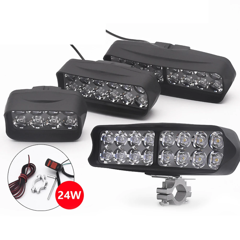 LED Motorcycle Headlight ABS 8/12/16 LED 160x50x45mm 12V-80V 12W 67cm Line Length Escooter Scooter Electric Bike Accessories
LED Motorcycle Headlight ABS 8/12/16 LED 160x50x45mm 12V-80V 12W 67cm Line Length Escooter Scooter Electric Bike Accessories