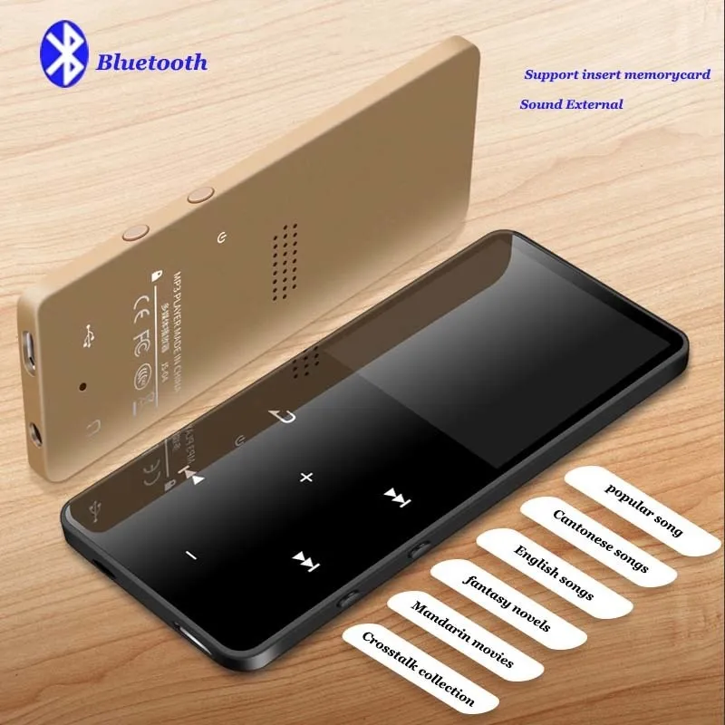 Bluetooth 4.2 MP3 Player Walkman 1.8inches Touch Screen with FM Radio Speaker E-book MP4 Mp5 Sports Mini Voice Recorder Genuine
Bluetooth 4.2 MP3 Player Walkman 1.8inches Touch Screen with FM Radio Speaker E-book MP4 Mp5 Sports Mini Voice Recorder Genuine