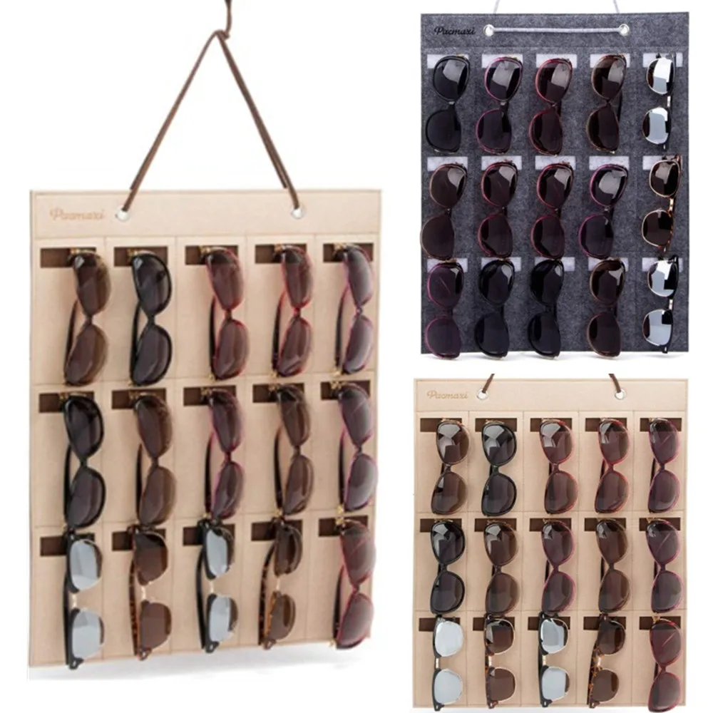 New 15 Slots Felt Wall Hanging Glasses Storage Organizer For Sunglases Eyeglasses Storage Display Hanging Bag Pocket Storage Box
New 15 Slots Felt Wall Hanging Glasses Storage Organizer For Sunglases Eyeglasses Storage Display Hanging Bag Pocket Storage Box