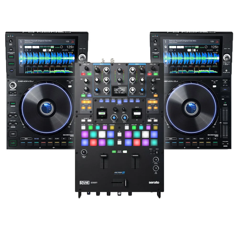 SUMMER SALES DISCOUNT ON DEALS DISCOUNT SALES Denon DJ SC6000 Players + Denon DJ X1850 Mixer and Covers Bundle
SUMMER SALES DISCOUNT ON DEALS DISCOUNT SALES Denon DJ SC6000 Players + Denon DJ X1850 Mixer and Covers Bundle