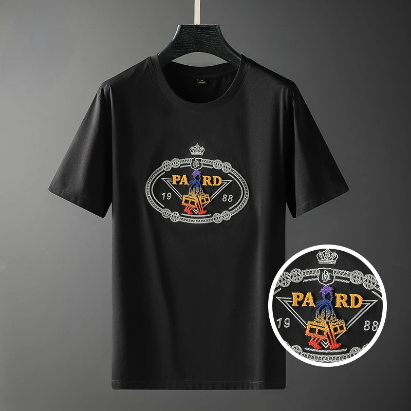 2022 Men's New Summer Gradient Embroidered Half Sleeved Shirt European and American Casual Round Neck Short Sleeved T-shirt
2022 Men's New Summer Gradient Embroidered Half Sleeved Shirt European and American Casual Round Neck Short Sleeved T-shirt
