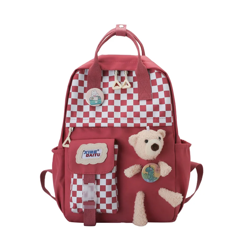 Модный мультяшный водонепроницаемый рюкзак в клетку, повседневный вместительный нейлоновый дорожный милый рюкзак на плечо для девочек, Ст...
Модный мультяшный водонепроницаемый рюкзак в клетку, повседневный вместительный нейлоновый дорожный милый рюкзак на плечо для девочек, Ст...