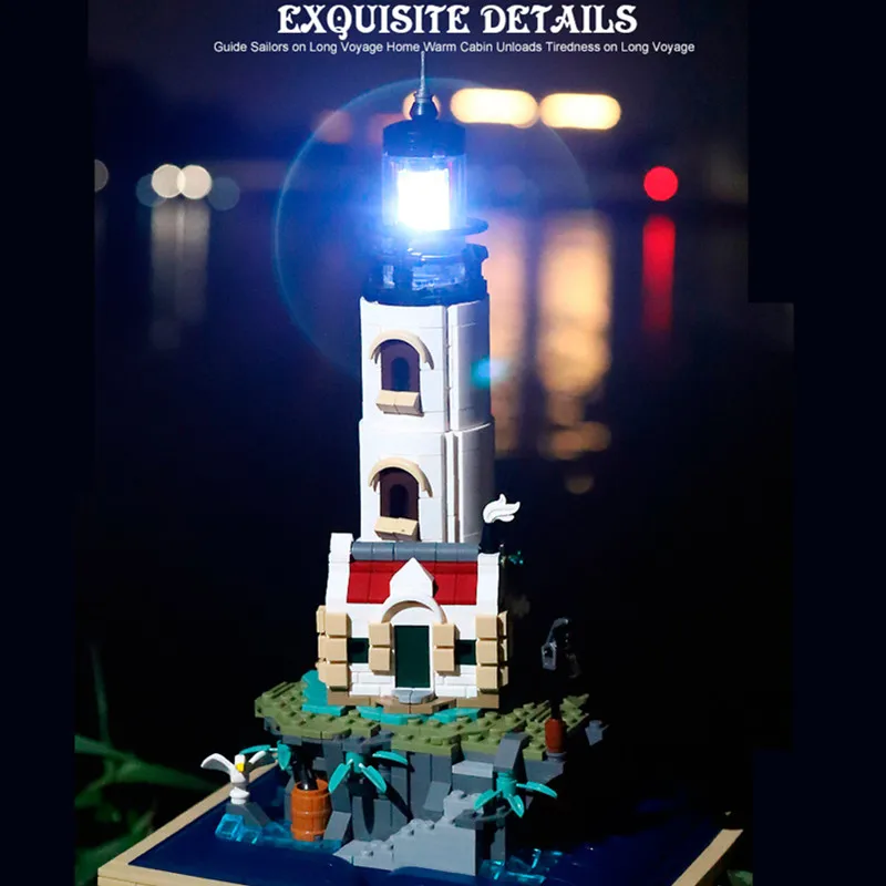 Smaller 21335 New Sea Lighthouse Tower Model Friends Building Block Bricks Kit Children Christmas Toy Kid Gift Boys Set
Smaller 21335 New Sea Lighthouse Tower Model Friends Building Block Bricks Kit Children Christmas Toy Kid Gift Boys Set
