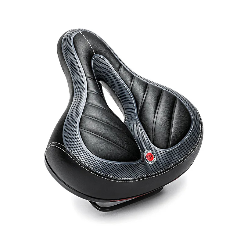 Riding Accessories Polyurethane Comfortable Soft Bicycle Saddle Big Butt Striped Black PU Bicycle Saddle Bike Seat Cushion
Riding Accessories Polyurethane Comfortable Soft Bicycle Saddle Big Butt Striped Black PU Bicycle Saddle Bike Seat Cushion