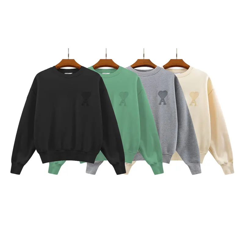 2022Ami Spring/Autumn New Cotton Embroidered Men's Hoodie T-shirt Korean Fashion High Street Top Quality Men's O Collar Hoodie
2022Ami Spring/Autumn New Cotton Embroidered Men's Hoodie T-shirt Korean Fashion High Street Top Quality Men's O Collar Hoodie
