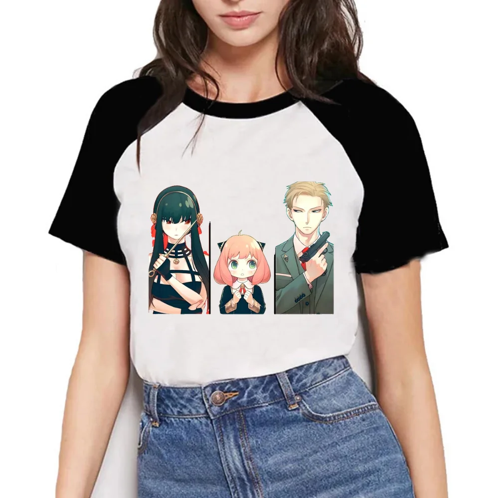 Spy X Family Anime Women Black White Printed T-shirt Girl Summer Harajuku Yor Anya Forger Cartoon 90s Tops Female Manga Clothes
Spy X Family Anime Women Black White Printed T-shirt Girl Summer Harajuku Yor Anya Forger Cartoon 90s Tops Female Manga Clothes