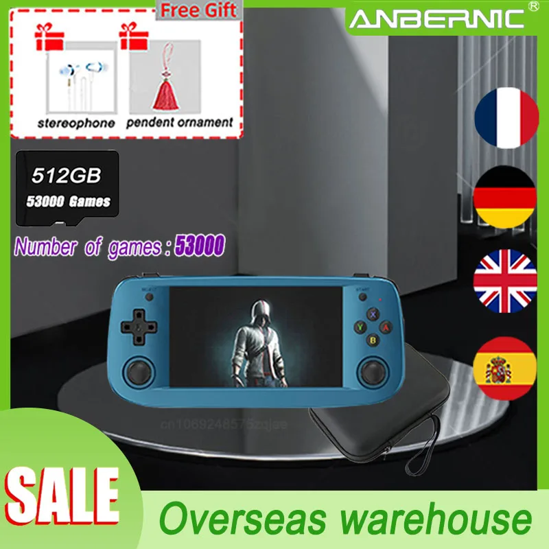 70000 Games 512G Anbernic New Original RG503 Linux Portable Game 5G Wifi Console 4.95 Inch OLED Screen Mobile Support Bluetooth
70000 Games 512G Anbernic New Original RG503 Linux Portable Game 5G Wifi Console 4.95 Inch OLED Screen Mobile Support Bluetooth