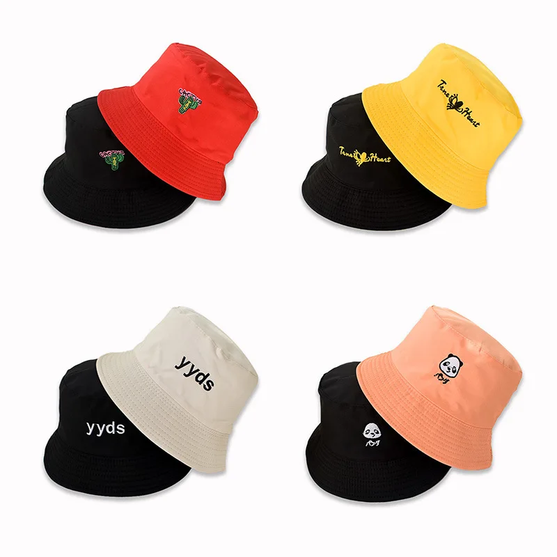 2022 Summer New Fisherman Hat Female Cute Cartoon Small Animal Embroidery Double Basin Hat Sunscreen Sun Hat
2022 Summer New Fisherman Hat Female Cute Cartoon Small Animal Embroidery Double Basin Hat Sunscreen Sun Hat