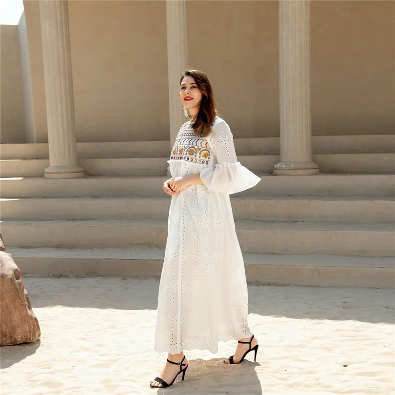 White Yellow Green Cotton Muslim Summer Long Dress Women Luxury 2022 Dubai Abaya Femme Islam Arabic Robe Clothing For Veils S-XL
White Yellow Green Cotton Muslim Summer Long Dress Women Luxury 2022 Dubai Abaya Femme Islam Arabic Robe Clothing For Veils S-XL