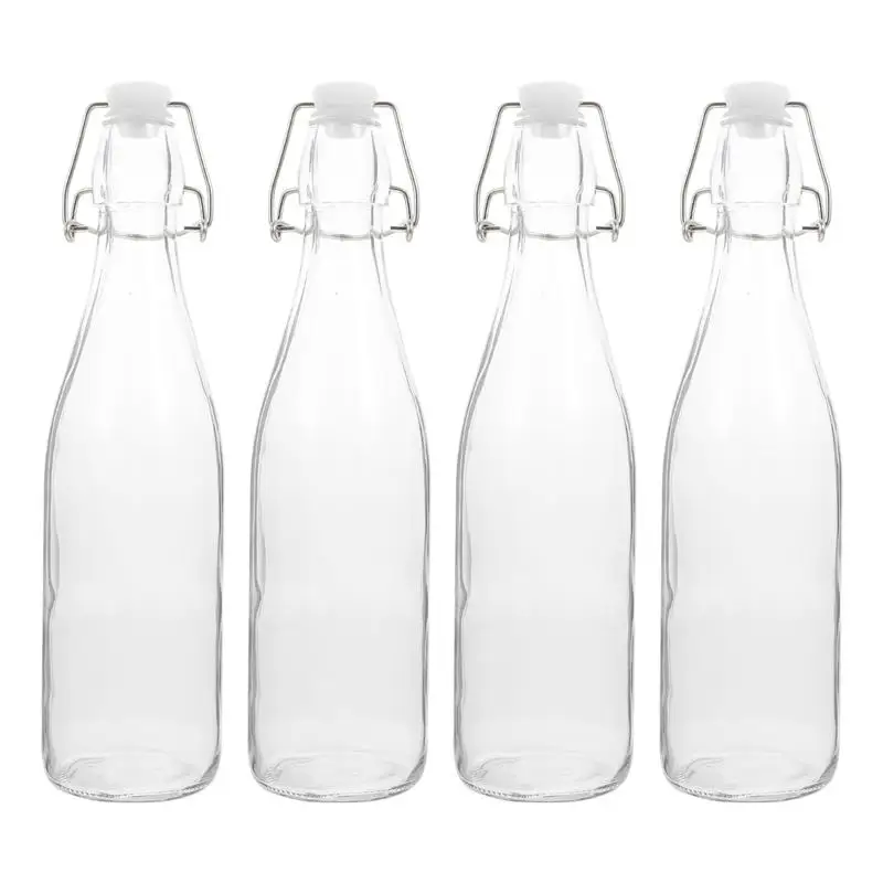 4Pcs Transparent Water Bottle Kitchen Storage Organizer Home Wine Dispenser Bottle Condiment Container Glass Vinegar Kettle
4Pcs Transparent Water Bottle Kitchen Storage Organizer Home Wine Dispenser Bottle Condiment Container Glass Vinegar Kettle