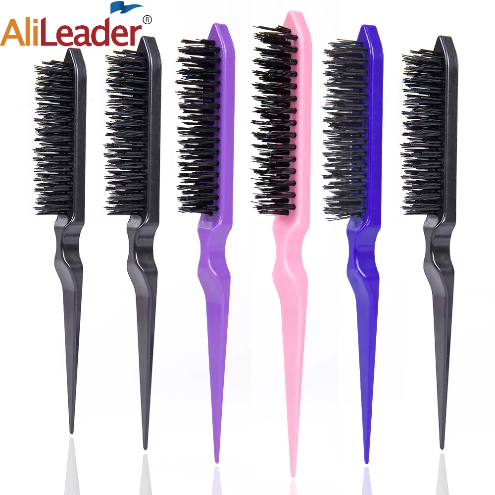 

Cheap Teasing Hair Brush For Women Slim Line Teasing Tease Hair Brush Three Row Salon Teasing Brush For Styling Backcombing Comb