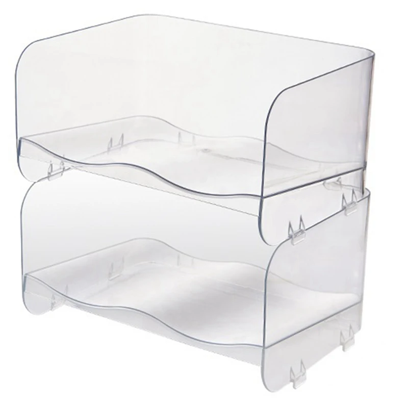 Стойка для хранения чашек, настольный многоуровневый прозрачный стеллаж для хранения чашек, Штабелируемый органайзер для термосов, стеллаж для хранения А