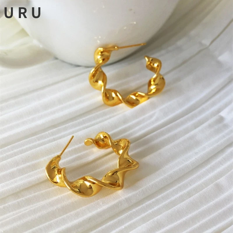 S925 needle Trendy Jewelry Hoop Earrings Popular Style Classic Geometric Golden Plating Brass Metal Earrings For Women Gifts
S925 needle Trendy Jewelry Hoop Earrings Popular Style Classic Geometric Golden Plating Brass Metal Earrings For Women Gifts