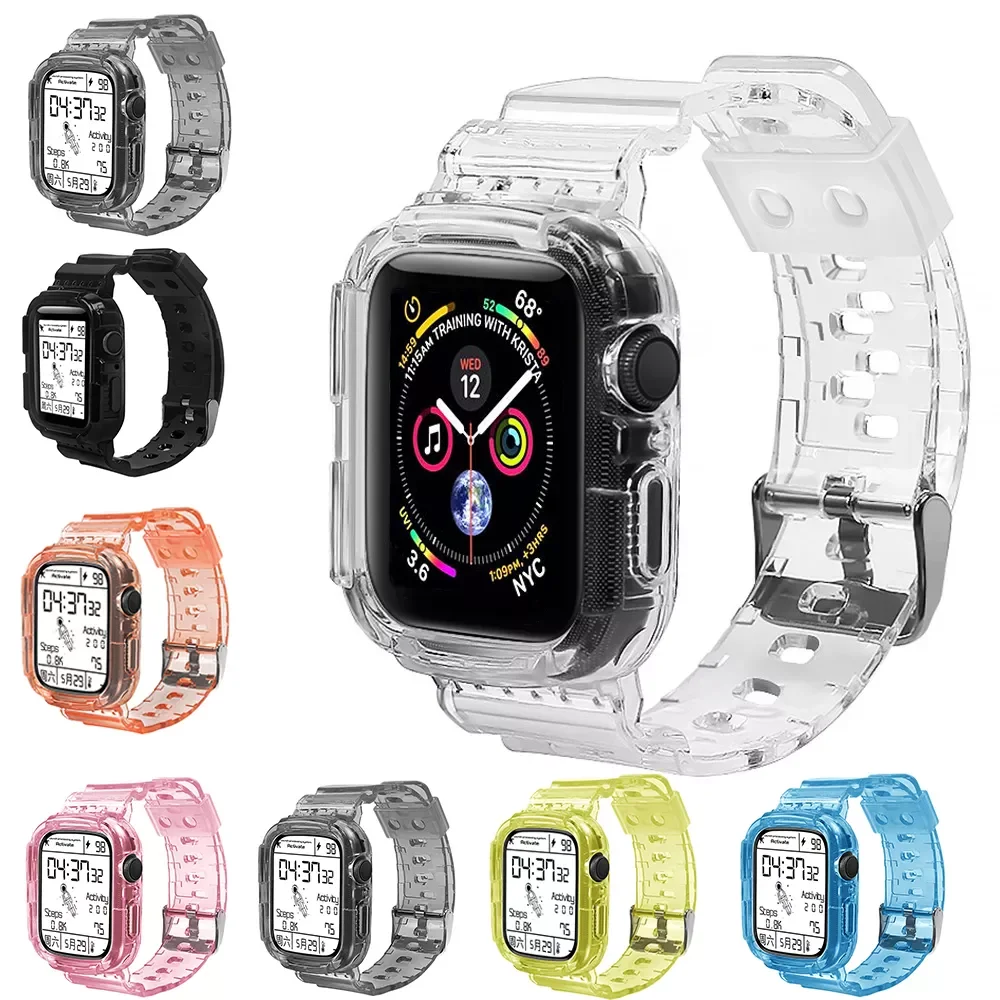 Factory Direct Selling Case Transparent Sports Bands Case Replacement Strap for iWatch SE 6/5/4 Clear Band for Apple Watch 44m
Factory Direct Selling Case Transparent Sports Bands Case Replacement Strap for iWatch SE 6/5/4 Clear Band for Apple Watch 44m
