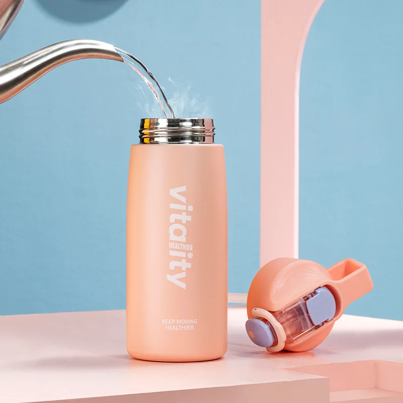 Bounce Cover Thermos Cup with Straw Stainless Steel Children's Student Sports Water Bottle for Girl
Bounce Cover Thermos Cup with Straw Stainless Steel Children's Student Sports Water Bottle for Girl