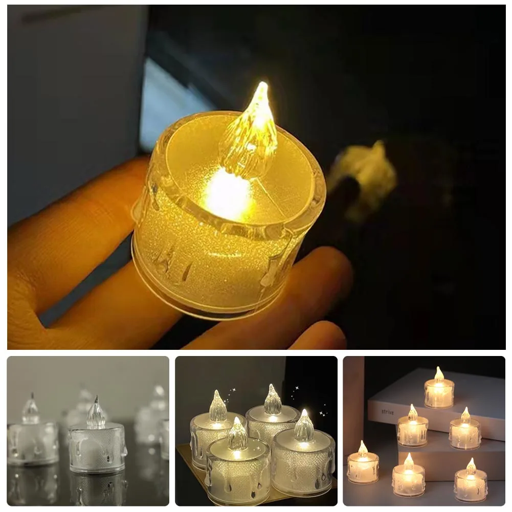 

Flameless Flickering Led Candles Light Candlestick LED Lights Electronic Candle Lamp Wedding Party Christmas Decor