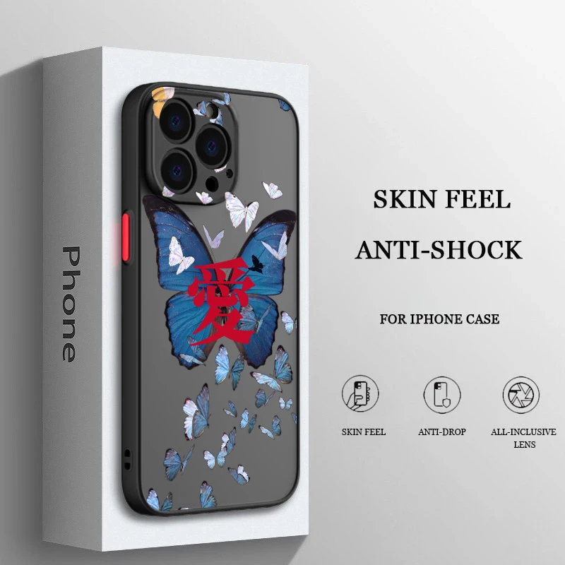 Blue Beautiful Butterfly Matte Phone Case For Apple iPhone 14 13 12 11 XS XR Pro MAX 8 7 Plus Frosted Translucent
Blue Beautiful Butterfly Matte Phone Case For Apple iPhone 14 13 12 11 XS XR Pro MAX 8 7 Plus Frosted Translucent