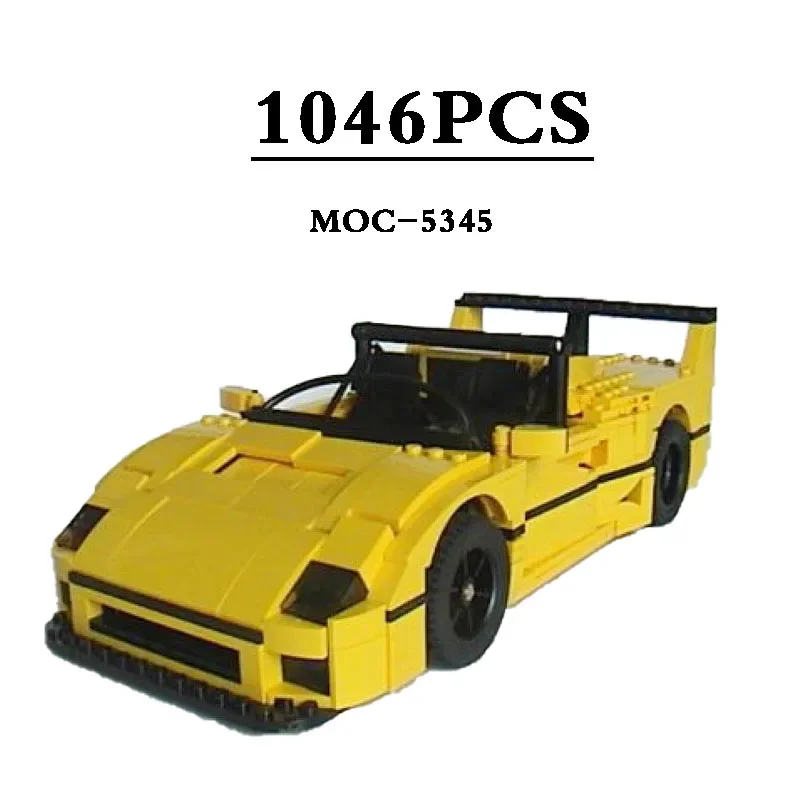 Детский конструктор Модель гоночного автомобиля 10248 F40 LM Roadster V2 1046 деталей